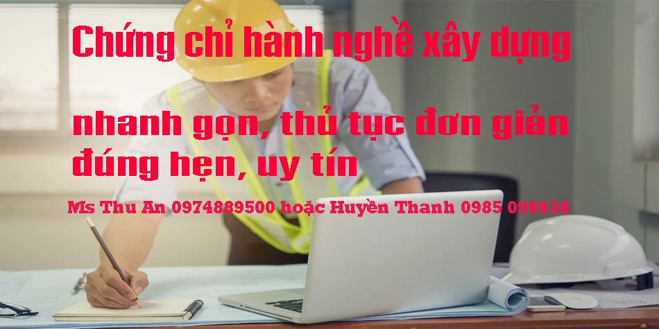 Chứng chỉ hành nghề xây dựng