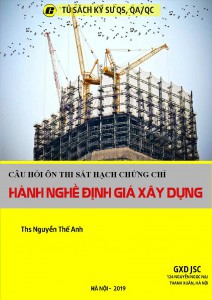 Bìa tài liệu ôn thi chứng chỉ hành nghề định giá xây dựng